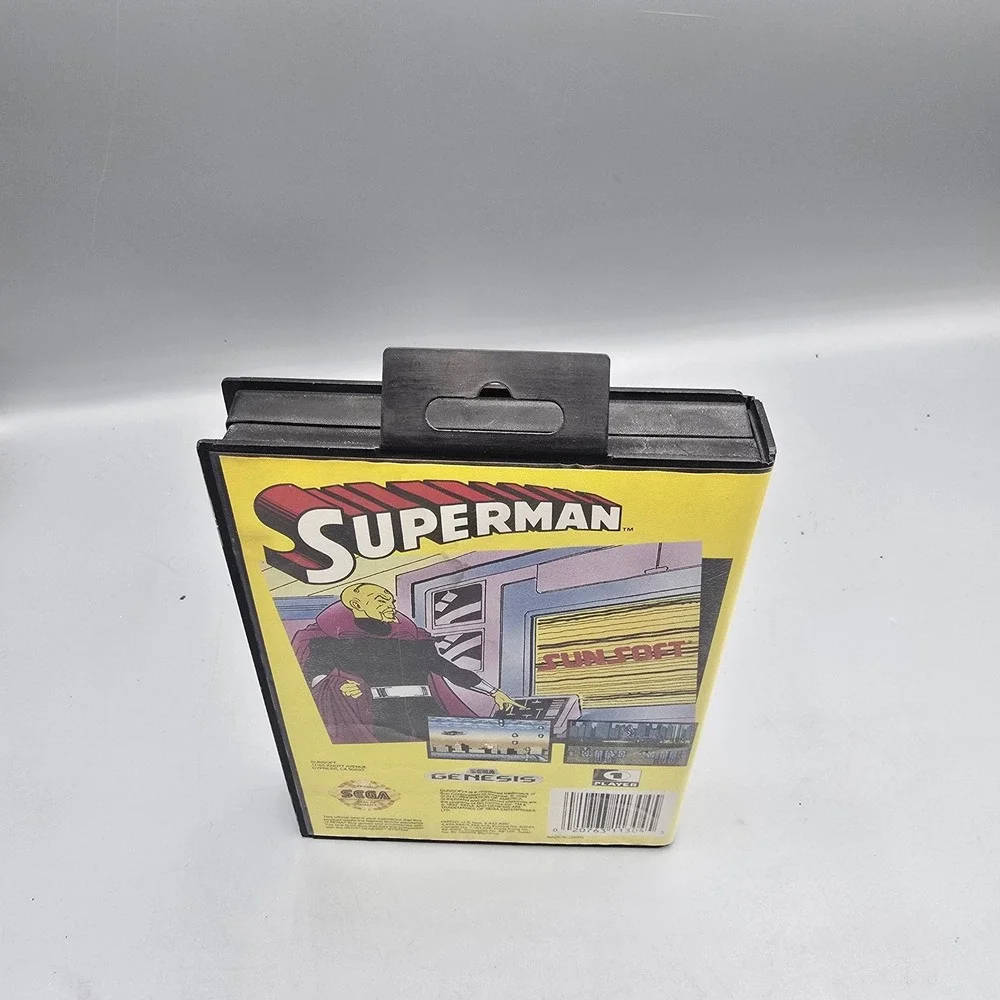 Superman Sunsoft Sega Genesis Game OEM Original Case 16-Bit Retro Video Game